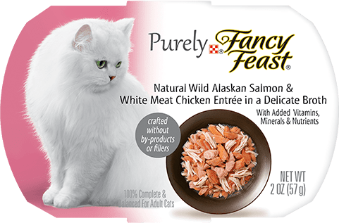 Fancy Feast Purely Wild Alaskan Salmon & White Meat Chicken In A Delicate Broth